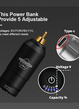 DMTATTOO Mini Rocket Tattoo Machine Set Japan Motor Wireless Tattoo