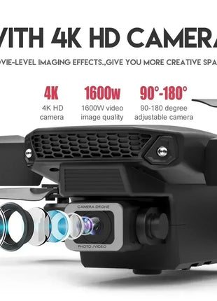 New E88 Pro WIFI FPV Drone Wide Angle HD 4K 1080P Camera Height Hold