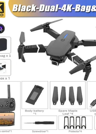 New E88 Pro WIFI FPV Drone Wide Angle HD 4K 1080P Camera Height Hold