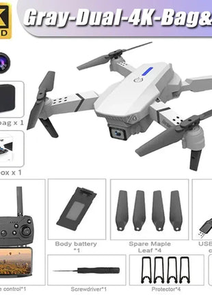 New E88 Pro WIFI FPV Drone Wide Angle HD 4K 1080P Camera Height Hold