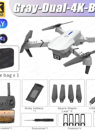 New E88 Pro WIFI FPV Drone Wide Angle HD 4K 1080P Camera Height Hold