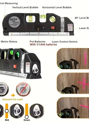 Easy to Use Laser Level Line Tool Multipurpose Laser Level Kit