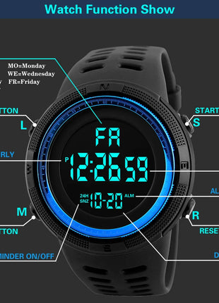 Electronic Watch For Mans Sport watchMultifunction Fashion sports