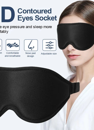 Eye Mask for Sleeping 3D Contoured Cup Blindfold Concave Molded Night