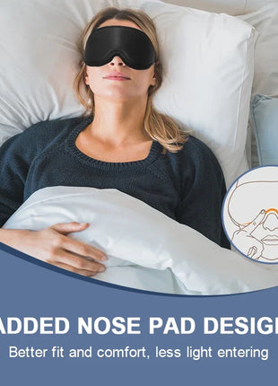 Eye Mask for Sleeping 3D Contoured Cup Blindfold Concave Molded Night