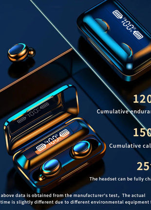 F9 Wireless Earphones LED Dislpaly Binaural TWS Wireless Bluetooth