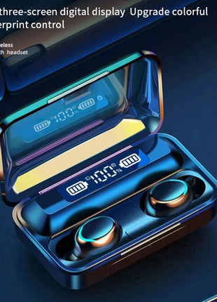 F9 Wireless Earphones LED Dislpaly Binaural TWS Wireless Bluetooth