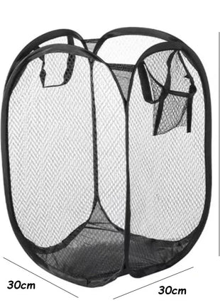 Foldable Color Mesh Clothes Dirty Clothes Basket Household Mesh Dirty