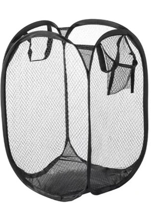 Foldable Color Mesh Clothes Dirty Clothes Basket Household Mesh Dirty