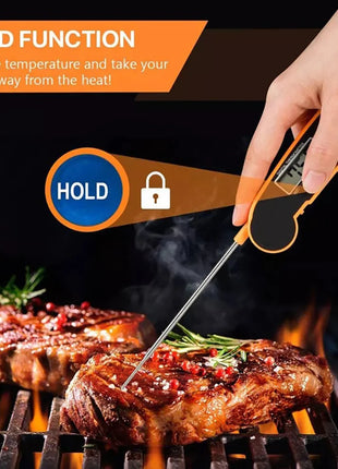 Foldable Digital Food Thermometer for Meat Water Milk Cooking Food