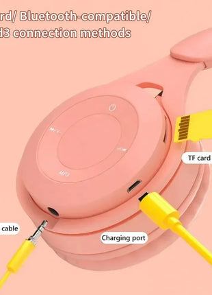 Foldable Sport Gaming Macaron Headphones Y08 Bluetooth Headset Stereo