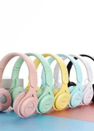 Foldable Sport Gaming Macaron Headphones Y08 Bluetooth Headset Stereo