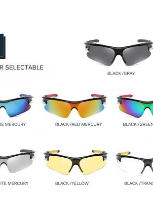 Sports Men Sunglasses Road Cycling Glasses Mountain Riding Protection