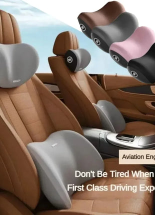 Car Headrest Lumbar Support Memory Cushion Foam Vertebral Lumbar Auto