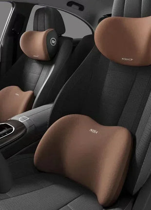 Car Headrest Lumbar Support Memory Cushion Foam Vertebral Lumbar Auto