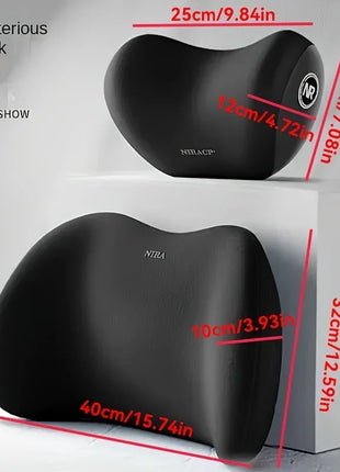 Car Headrest Lumbar Support Memory Cushion Foam Vertebral Lumbar Auto