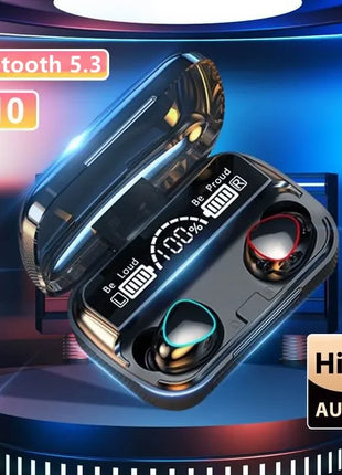 M10 Bluetooth Earphones Handfree LED Dispay Bluetooth Headphones HiFi