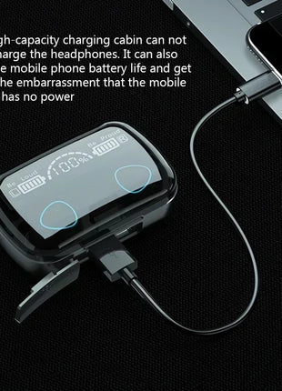 M10 Bluetooth Earphones Handfree LED Dispay Bluetooth Headphones HiFi