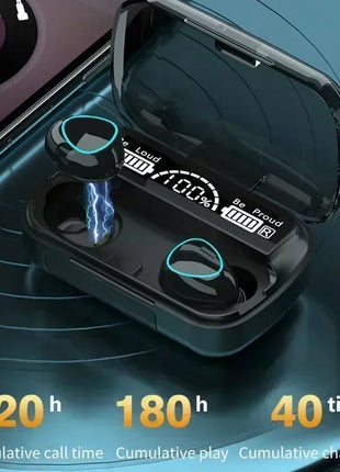 M10 Bluetooth Earphones Handfree LED Dispay Bluetooth Headphones HiFi