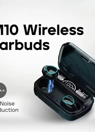 M10 Bluetooth Earphones Handfree LED Dispay Bluetooth Headphones HiFi