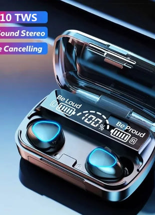 M10 Bluetooth Earphones Handfree LED Dispay Bluetooth Headphones HiFi