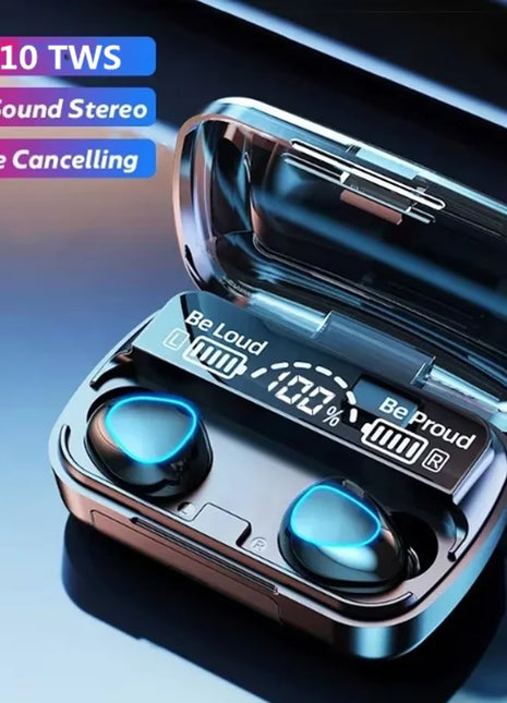 M10 Bluetooth Earphones Handfree LED Dispay Bluetooth Headphones HiFi