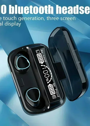 M10 Bluetooth Earphones Handfree LED Dispay Bluetooth Headphones HiFi