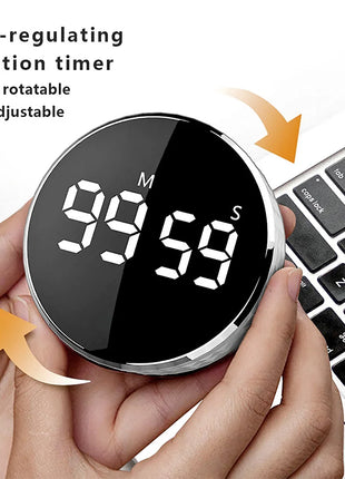Magnetic Kitchen Timer Digital Timer Manual Countdown Alarm Clock