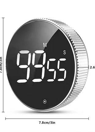 Magnetic Kitchen Timer Digital Timer Manual Countdown Alarm Clock