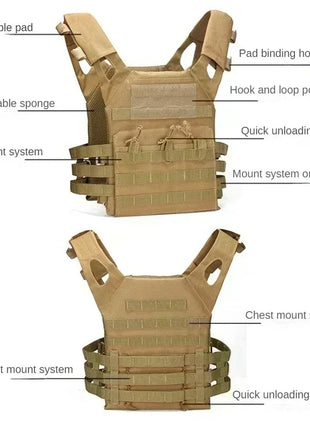 Nylon Tactical Vest Body Armor Hunting Carrier Airsoft Accessories