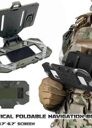 Outdoor Tactical MOLLE Folding Navigation Board Airsoft Map Case Admin
