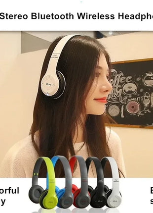 P47 Bluetooth 5.0 Wireless Headphone Foldable HIFI Stereo Bass