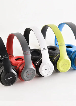 P47 Bluetooth 5.0 Wireless Headphone Foldable HIFI Stereo Bass