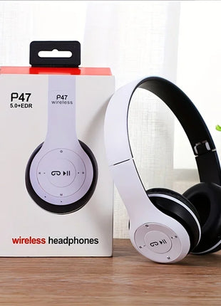 P47 Bluetooth 5.0 Wireless Headphone Foldable HIFI Stereo Bass