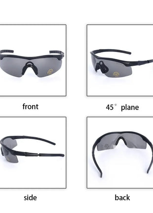 Military Tactical Goggles CS Airsoft Windproof Shooting Glasses HD 3