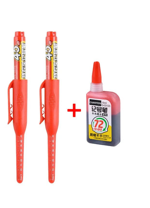 45mm Waterproof Deep Hole Marker Pens Long Nib Head Carpenter Pen