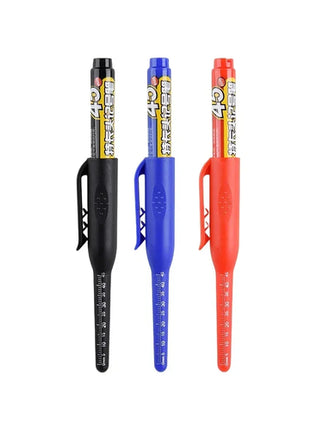 45mm Waterproof Deep Hole Marker Pens Long Nib Head Carpenter Pen