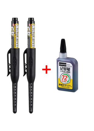 45mm Waterproof Deep Hole Marker Pens Long Nib Head Carpenter Pen