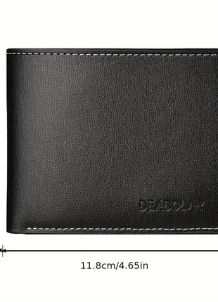 Personalized Men's Vintage Wallet - Custom Name Engraved Bifold Short