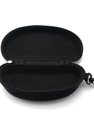 Portable Zipper Carabiner Sunglasses Protector Box Hard Eye Glasses