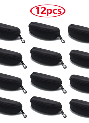 Portable Zipper Carabiner Sunglasses Protector Box Hard Eye Glasses