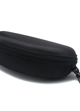 Portable Zipper Carabiner Sunglasses Protector Box Hard Eye Glasses