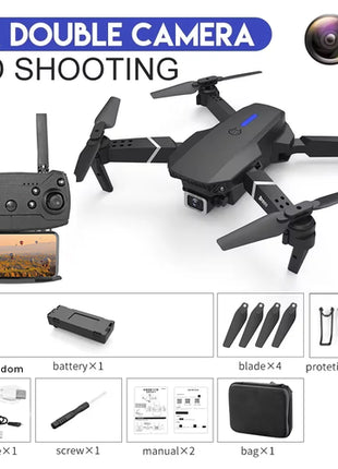 KBDFA 2025 E88 Professional Wide Angle RC Dron HD 4K Camera Mode