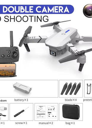 KBDFA 2025 E88 Professional Wide Angle RC Dron HD 4K Camera Mode