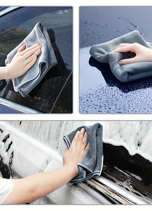Car Wash Towel Car Wipe Microfiber Towel Thickened Absorbent Cloth No
