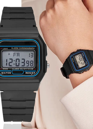 Top Brand Simple Square LED Wristwatch Fashion Sports Men's Digital