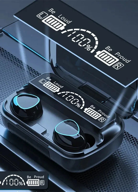 TWS M10 Wireless Bluetooth Headphones LED Display With Charging Box 9D