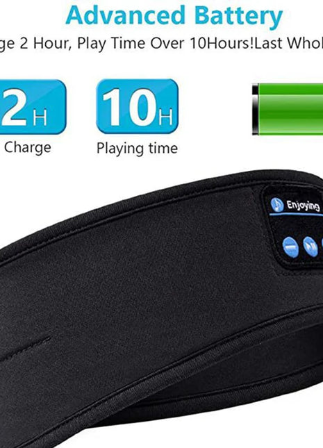 Wireless Bluetooth Music Eye Mask Sports Headband Anti-noise