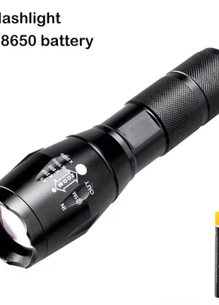 High Power T6 LED Flashlights Camping Torch 5 Light Modes Zoom Light