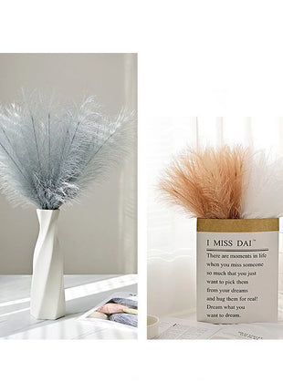 10PCS/lot Artificial Flowers Fluffy Pampas Grass Bouquet for Wedding